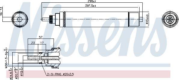 Nissens 95336 - Изсушител, климатизация vvparts.bg