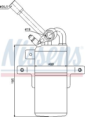 Nissens 95331 - Изсушител, климатизация vvparts.bg