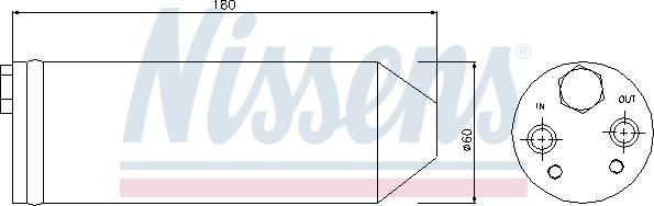 Nissens 95256 - Изсушител, климатизация vvparts.bg