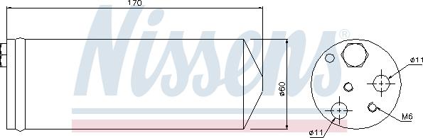 Nissens 95239 - Изсушител, климатизация vvparts.bg