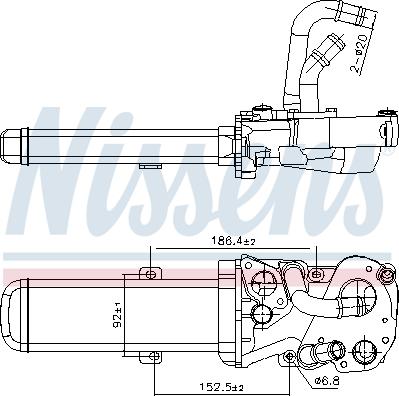 Nissens 989412 - Охладител, ЕГР система vvparts.bg