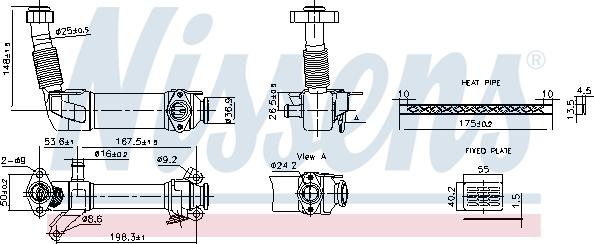 Nissens 989280 - Охладител, ЕГР система vvparts.bg