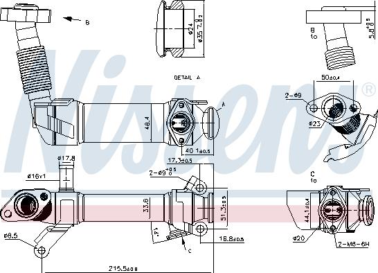 Nissens 989281 - Охладител, ЕГР система vvparts.bg