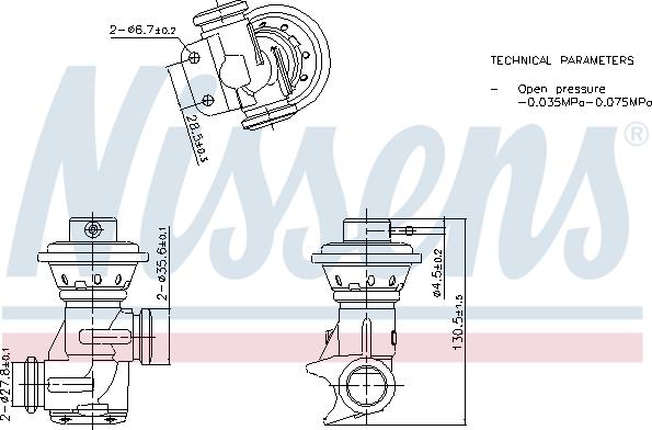 Nissens 98496 - AGR-Клапан vvparts.bg