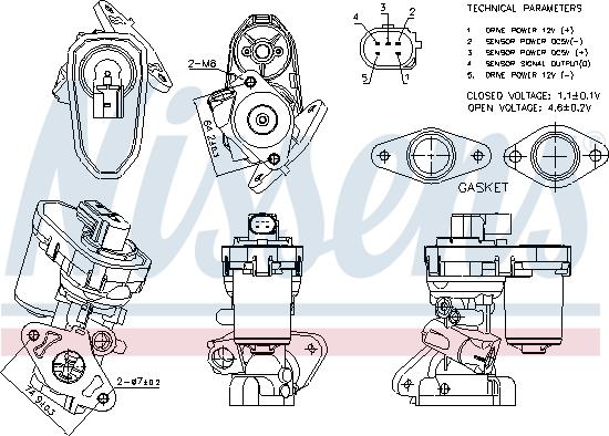 Nissens 98151 - AGR-Клапан vvparts.bg