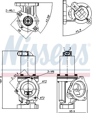 Nissens 98167 - AGR-Клапан vvparts.bg