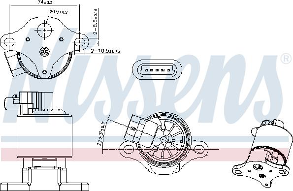 Nissens 98361 - AGR-Клапан vvparts.bg