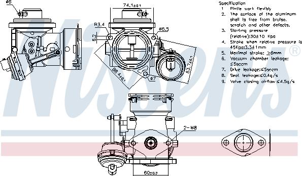 Nissens 98299 - AGR-Клапан vvparts.bg