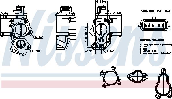 Nissens 98265 - AGR-Клапан vvparts.bg