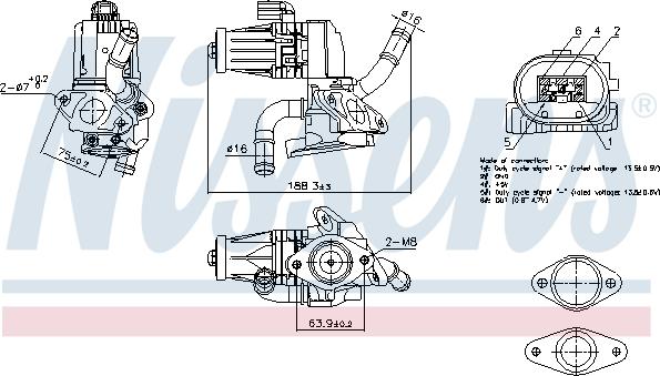 Nissens 98232 - AGR-Клапан vvparts.bg