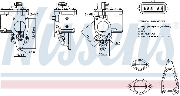 Nissens 98272 - AGR-Клапан vvparts.bg