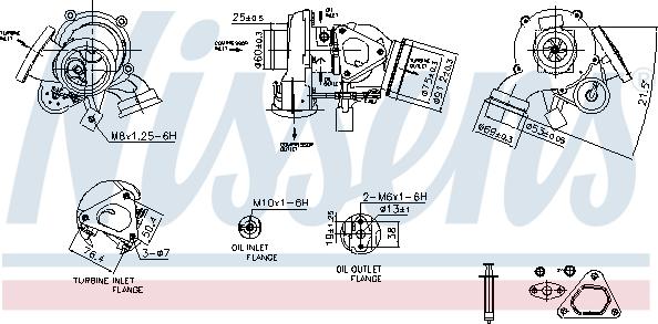 Nissens 93527 - Турбина, принудително пълнене с въздух vvparts.bg