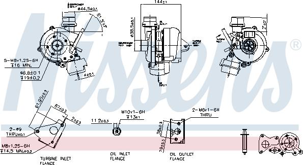 Nissens 93092 - Турбина, принудително пълнене с въздух vvparts.bg