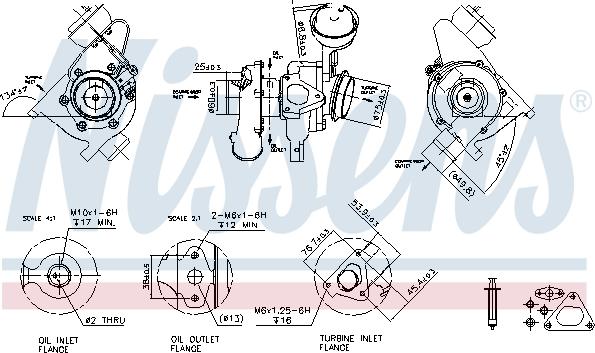 Nissens 93192 - Турбина, принудително пълнене с въздух vvparts.bg