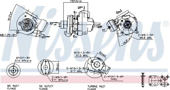 Nissens 93107 - Турбина, принудително пълнене с въздух vvparts.bg