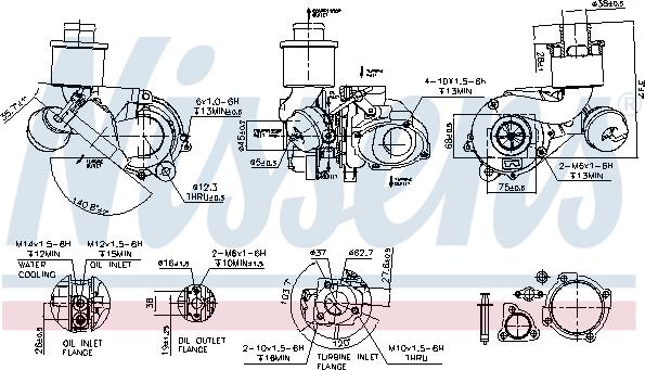 Nissens 93110 - Турбина, принудително пълнене с въздух vvparts.bg