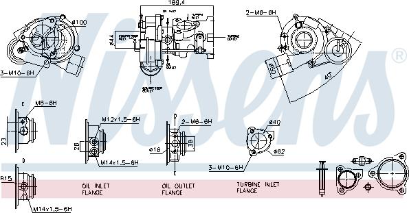 Nissens 93184 - Турбина, принудително пълнене с въздух vvparts.bg