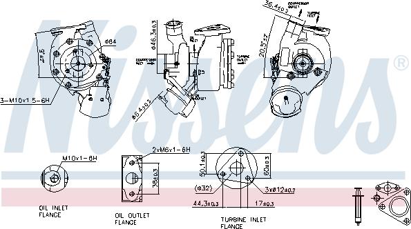 Nissens 93186 - Турбина, принудително пълнене с въздух vvparts.bg