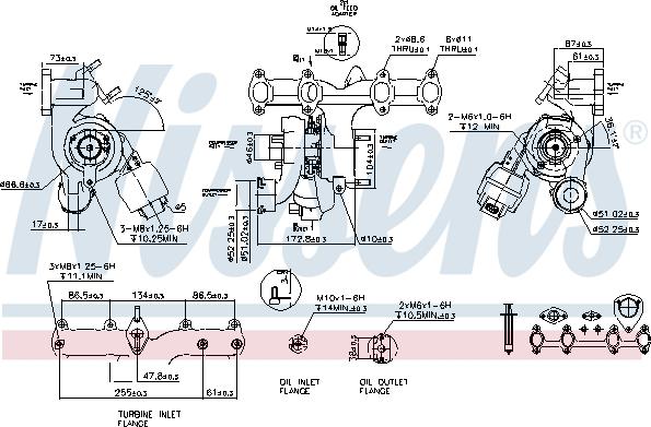 Nissens 93267 - Турбина, принудително пълнене с въздух vvparts.bg