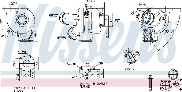 Nissens 93729 - Турбина, принудително пълнене с въздух vvparts.bg