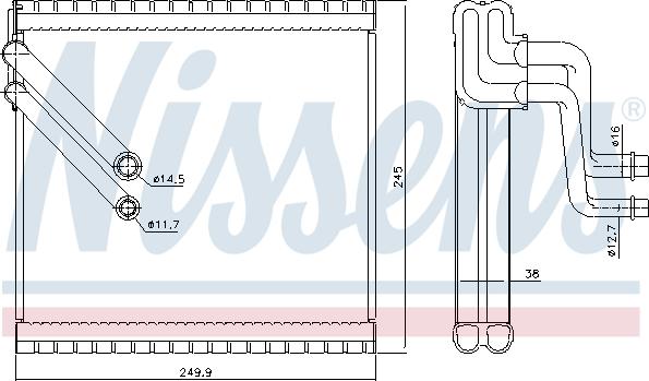 Nissens 92409 - Изпарител, климатична система vvparts.bg