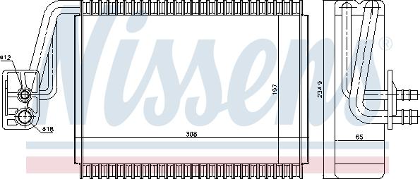 Nissens 92174 - Изпарител, климатична система vvparts.bg