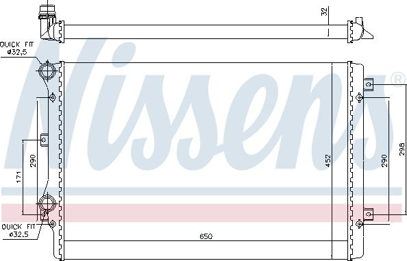 Nissens 699681 - Радиатор, охлаждане на двигателя vvparts.bg