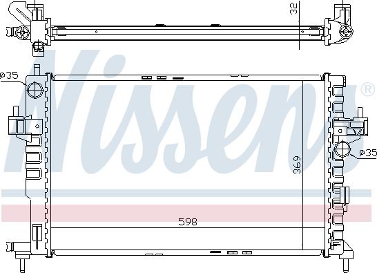 Nissens 699700 - Радиатор, охлаждане на двигателя vvparts.bg