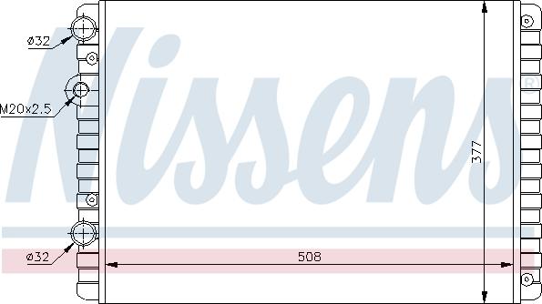 Nissens 694369 - Радиатор, охлаждане на двигателя vvparts.bg