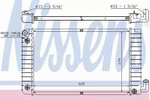 Nissens 69121A - Радиатор, охлаждане на двигателя vvparts.bg