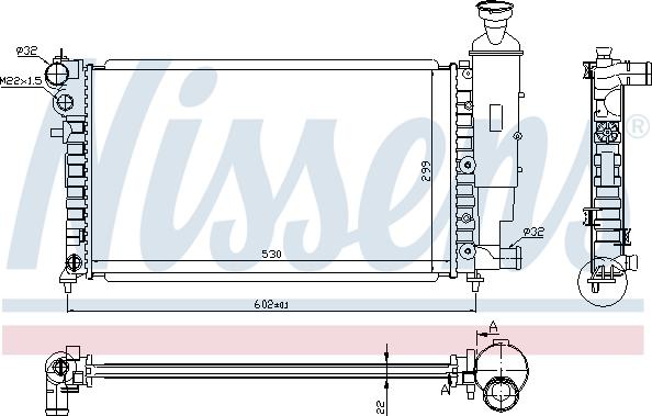 Nissens 692494 - Радиатор, охлаждане на двигателя vvparts.bg