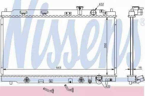 Nissens 64094 - Радиатор, охлаждане на двигателя vvparts.bg