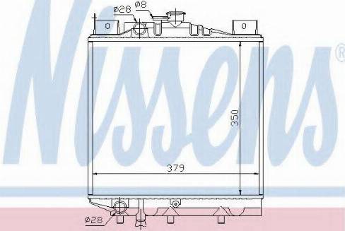 Nissens 64080 - Радиатор, охлаждане на двигателя vvparts.bg