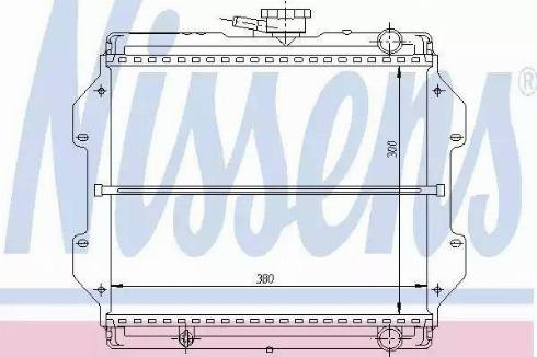 Nissens 64082 - Радиатор, охлаждане на двигателя vvparts.bg