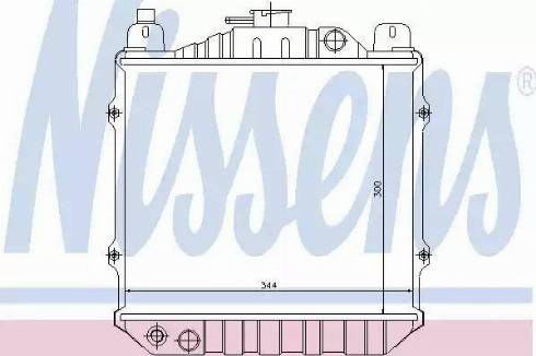 Nissens 64078 - Радиатор, охлаждане на двигателя vvparts.bg