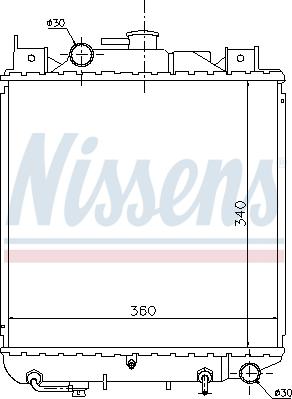 Nissens 64157 - Радиатор, охлаждане на двигателя vvparts.bg