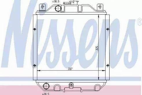 Nissens 64182 - Радиатор, охлаждане на двигателя vvparts.bg