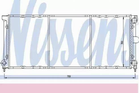 Nissens 65162 - Радиатор, охлаждане на двигателя vvparts.bg