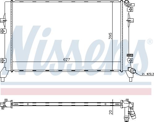 Nissens 65315 - Интеркулер vvparts.bg