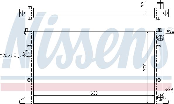 Nissens 698242 - Радиатор, охлаждане на двигателя vvparts.bg