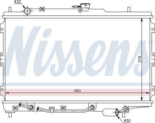 Nissens 66603 - Радиатор, охлаждане на двигателя vvparts.bg