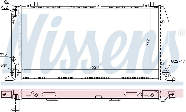 Nissens 691545 - Радиатор, охлаждане на двигателя vvparts.bg