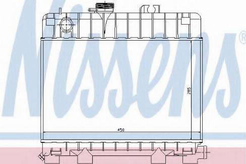 Nissens 60685 - Радиатор, охлаждане на двигателя vvparts.bg