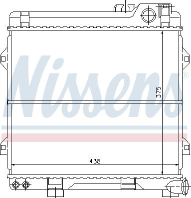 Nissens 60639 - Радиатор, охлаждане на двигателя vvparts.bg