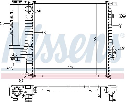 Nissens 690178 - Радиатор, охлаждане на двигателя vvparts.bg