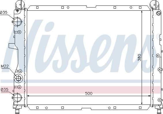 Nissens 60024 - Радиатор, охлаждане на двигателя vvparts.bg