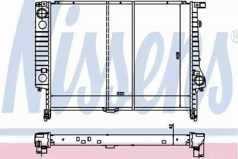 Nissens 60793 - Радиатор, охлаждане на двигателя vvparts.bg