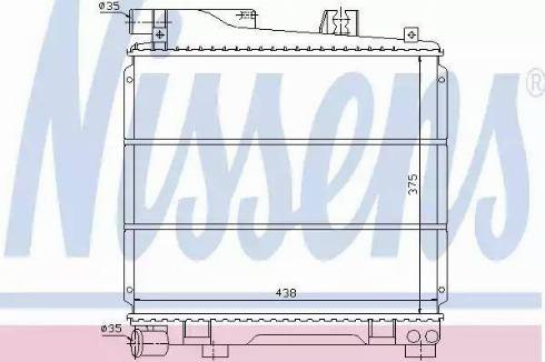 Nissens 60701 - Радиатор, охлаждане на двигателя vvparts.bg