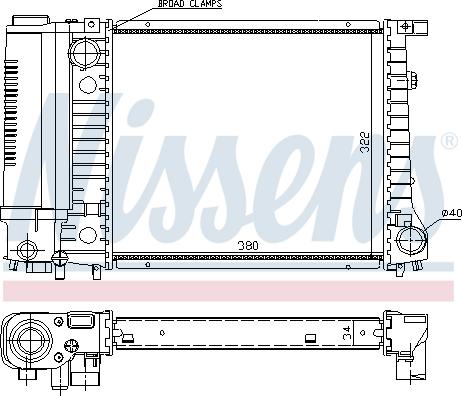 Nissens 691783 - Радиатор, охлаждане на двигателя vvparts.bg