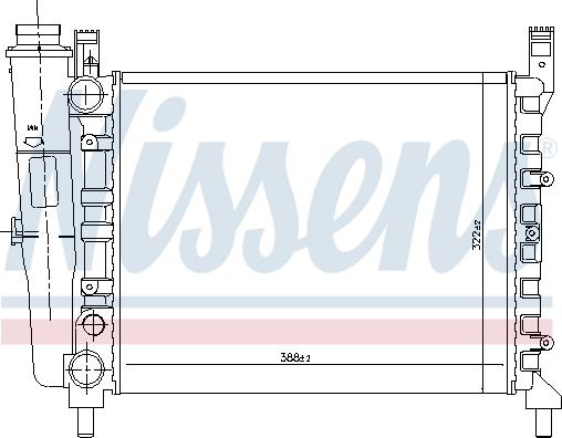 Nissens 61940 - Радиатор, охлаждане на двигателя vvparts.bg